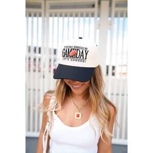 NEW KENZKUSTOMZ women's everyday should be gameday vintage trucker hat in black